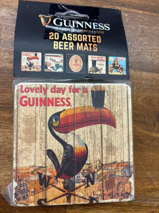 Guiness Beer Mats pack of 20