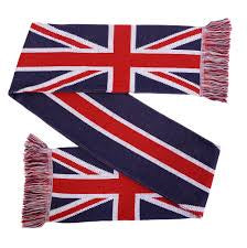 Knitted union jack scarf