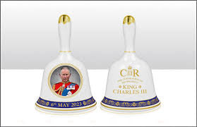 Commemorative, ceramic bell coronation of King Charles III