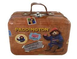 Paddington Suitcase Tin with shortbread biscuits and breakfast tea