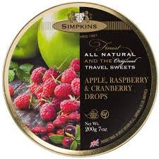 Simpkins, apple raspberry and cranberry drops 200 g