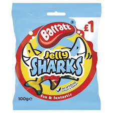 Barrett Jelly Sharks, 100 g