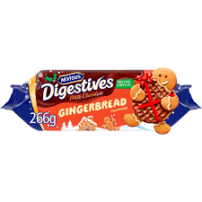 McVities Gingerbread Milk Chocolate Digestives 266g