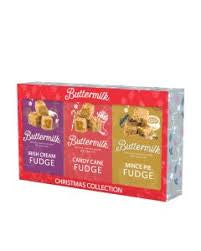 Buttermilk Christmas fudge gift set selection box 3 pack 300 g