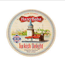 Hazer Baba Turkish Delight 250g pistachio hazelnut almond rose lemon